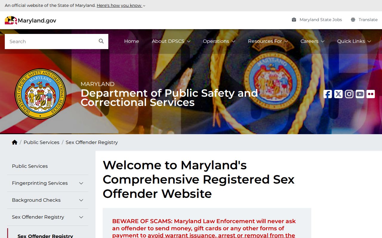 Owings Mills people search using the Maryland official registry