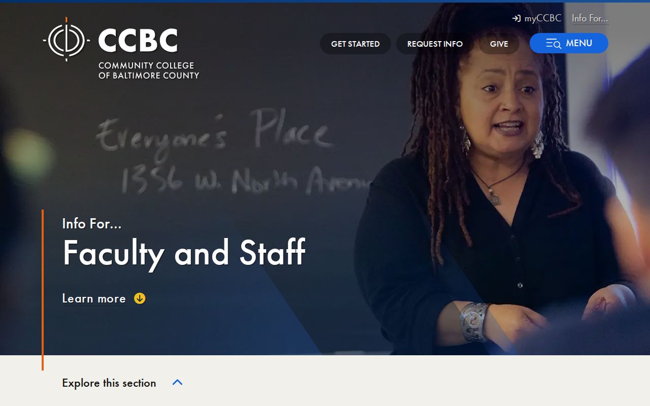 Owings Mills people directories CCBC faculty staff page