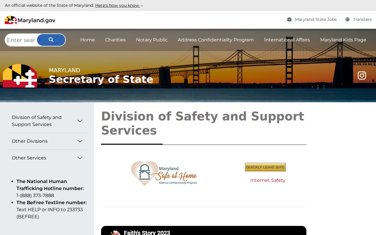 Owings Mills public records address confidentiality program information